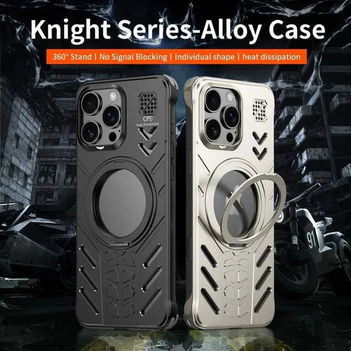 Aluminum Metal Hollow Magnetic Phone Case for iPhone