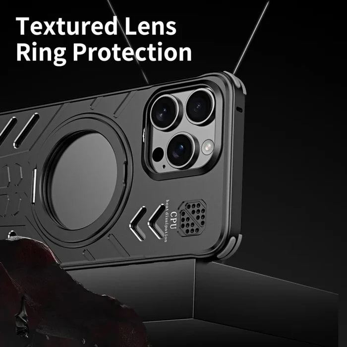 Aluminum Metal Hollow Magnetic Phone Case for iPhone