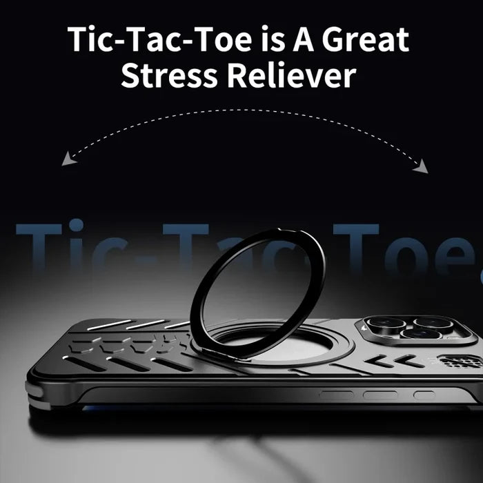 Aluminum Metal Hollow Magnetic Phone Case for iPhone
