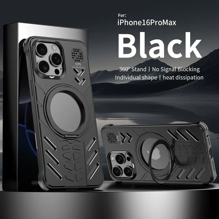 Aluminum Metal Hollow Magnetic Phone Case for iPhone