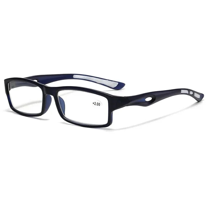 Blue-White / Photochromic progressive multifocal reading glasses