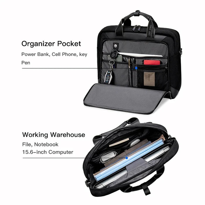 Arctic Hunter Luxury Waterproof Laptop Briefcase