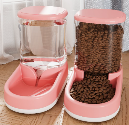 Automatic Pet Dog Feeder & Drinking Fountain