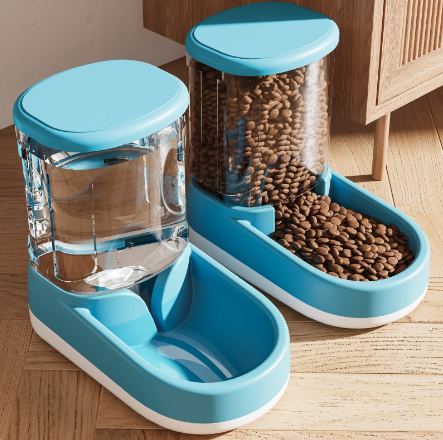 Automatic Pet Dog Feeder & Drinking Fountain