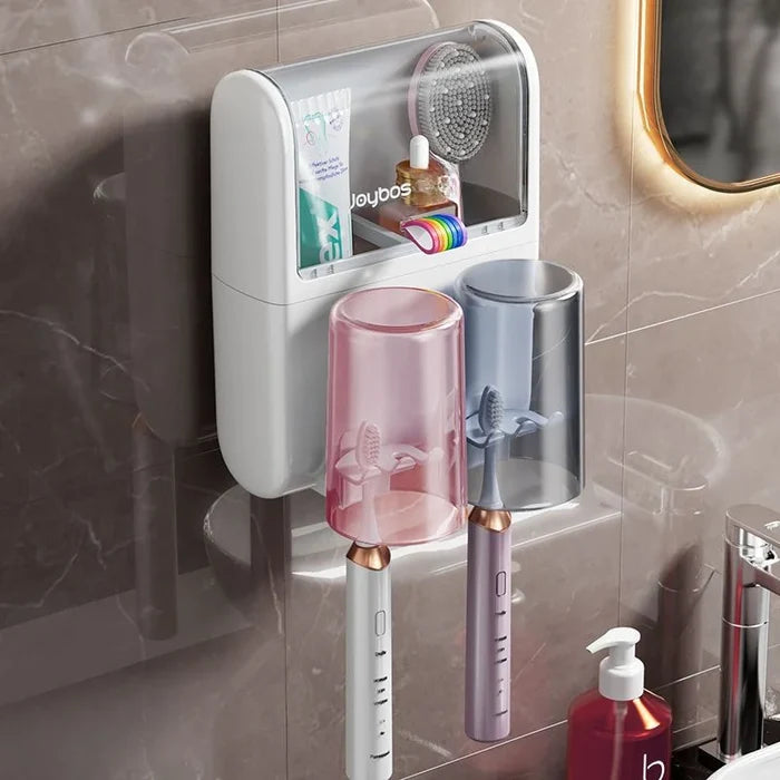 Automatic Toothpaste Dispenser Set with 8 Brush Slots