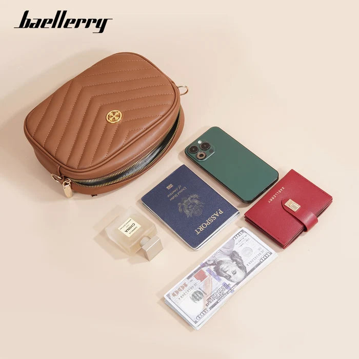 Baellerry Women's Cross-Body Zipper Shoulder Bag Large Capacity