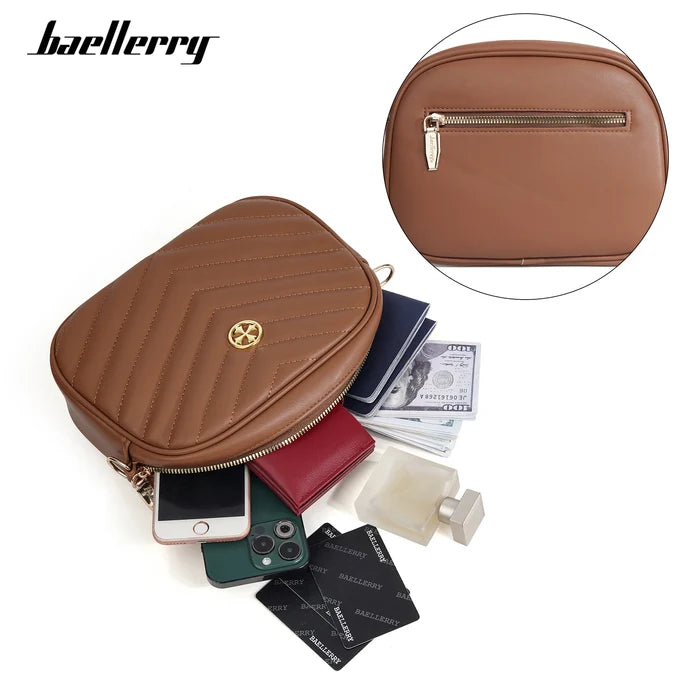 Baellerry Women's Cross-Body Zipper Shoulder Bag Large Capacity