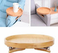 Bamboo Armrest Clip Side Table