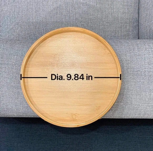 Bamboo Armrest Clip Side Table