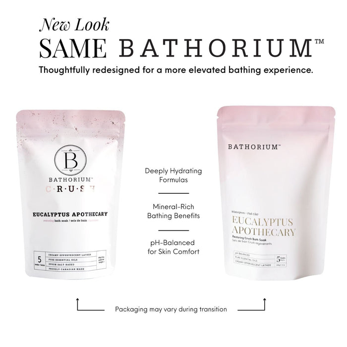 Bathorium Crush Rejuvenating Bath Soak - Eucalyptus Apothecary (Size Options) Bath Salt / Soaks Bathorium