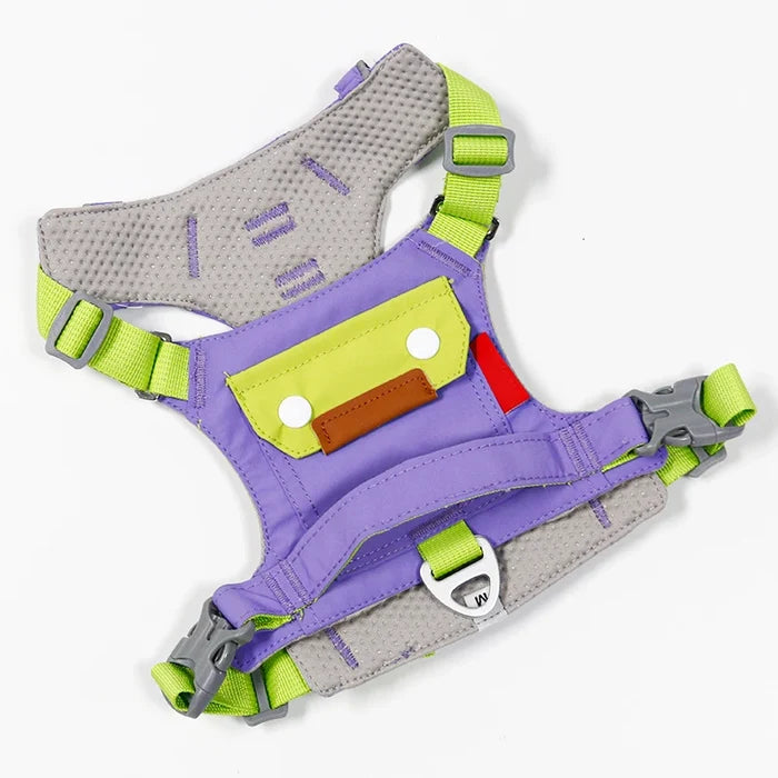 Black Dog Chest Harness Adjustable Buckle