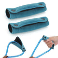 Blue Velvet Dog Leash Handle Grip Sleeves | 2-Pack | Anti-Slip, Washable