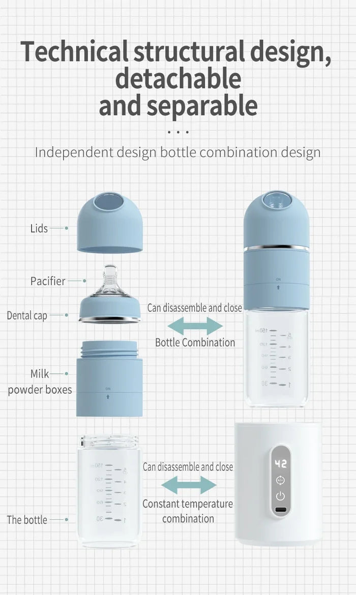 BPA-Free 240ml Glass Baby Feeding Bottle