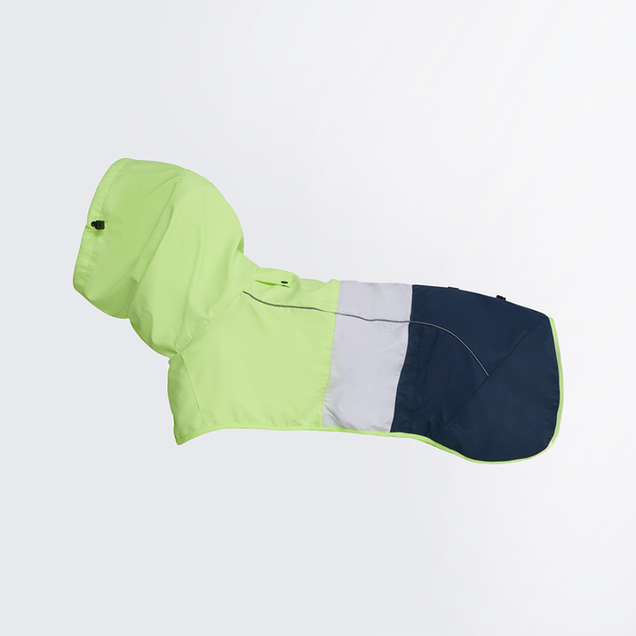 Dog Raincoat - Neon White Navy||size:S,M,L,XL,2XL,3XL,4XL