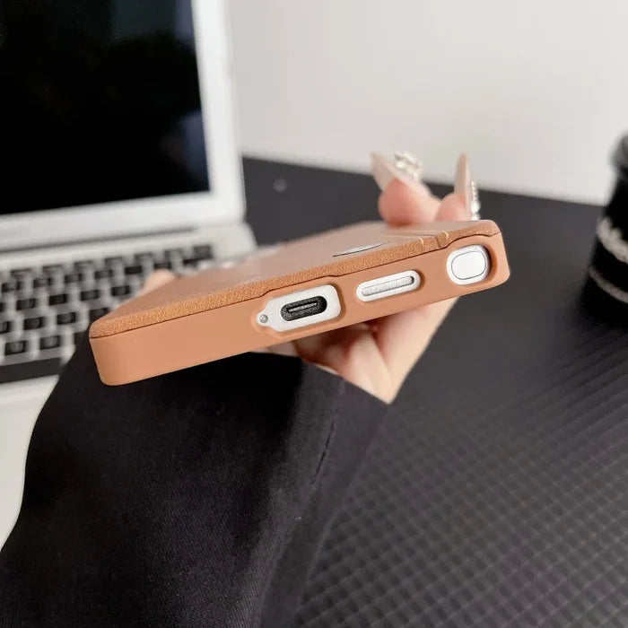Business PU Leather Magnetic Phone Case for Samsung S24 S25 Ultra