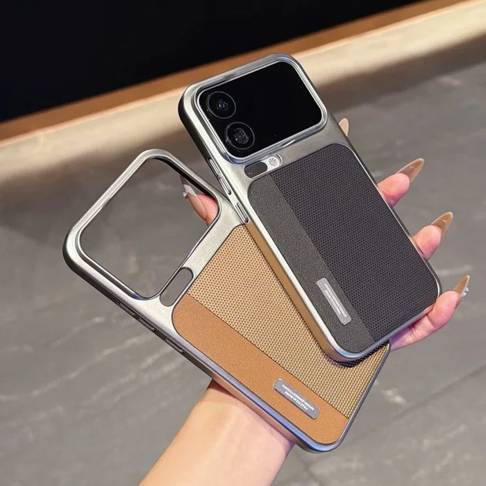 Business Ultra Thin Electroplating Leather Phone Case for Xiaomi