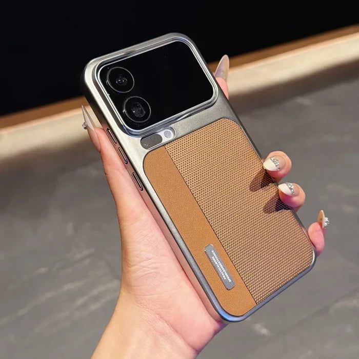 Business Ultra Thin Electroplating Leather Phone Case for Xiaomi