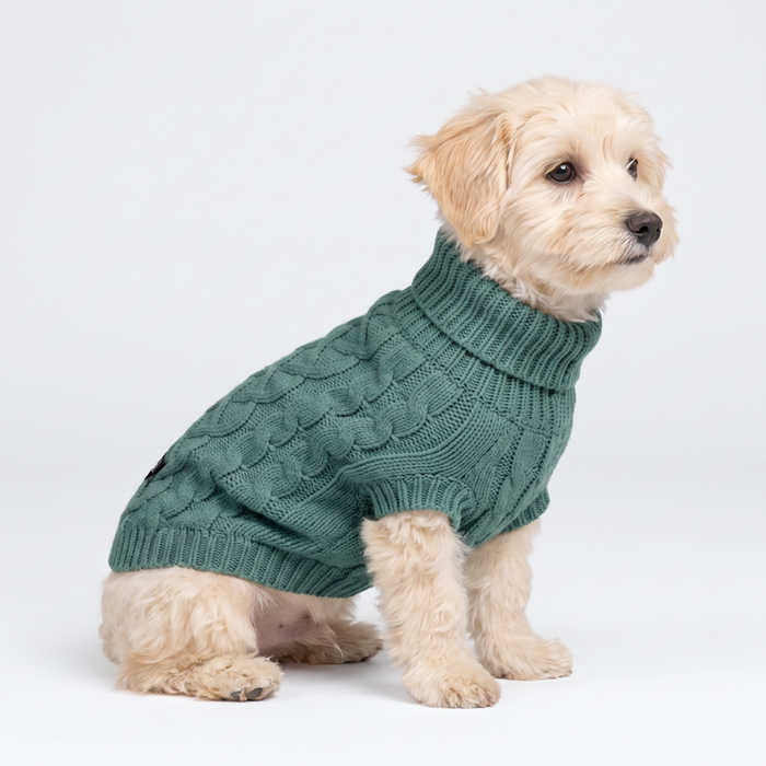Pine Green Cableknit||size:S