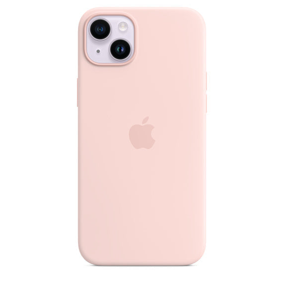 Capa Silicone MagSafe iPhone 14 Plus - Rosa giz