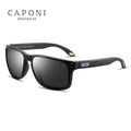 CAPONI PolarVision Sunglasses – Photochromic Square TR Frame Driving Shades