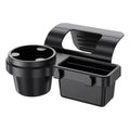 Car Cup Holder & Storage Tray with Phone Mount