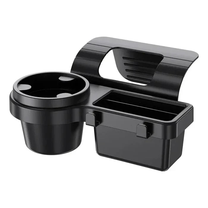 Car Cup Holder & Storage Tray with Phone Mount