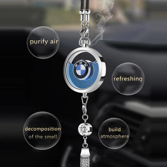 Car Pendant Liquid Perfume Car logo with Drill Car air Freshener
