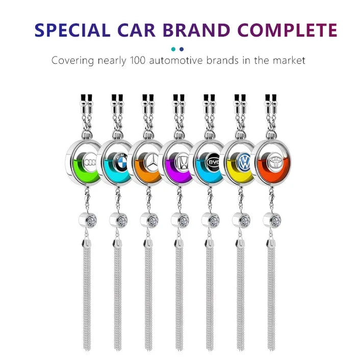 Car Pendant Liquid Perfume Car logo with Drill Car air Freshener