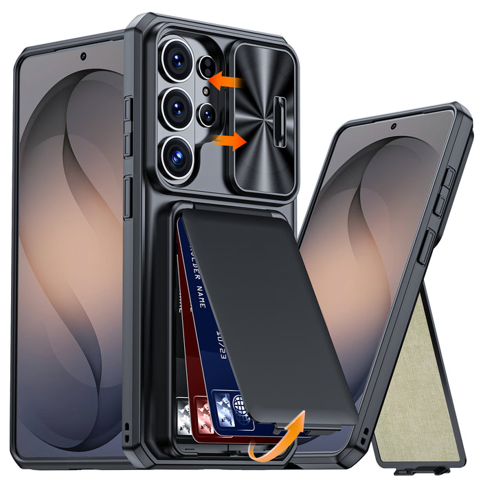 CardGuard Pro Samsung S26 Ultra Case – Sliding Camera Cover with Stand & Anti-Fall Protection