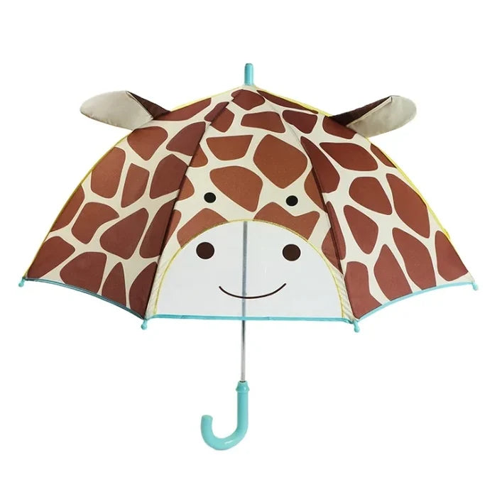 Cartoon Animal Shape Kids Umbrella Polyester Material