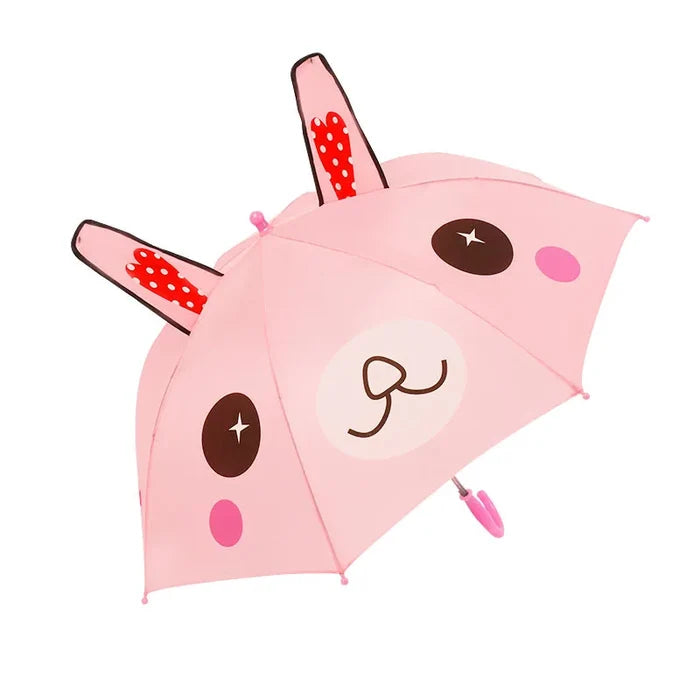 Cartoon Children's Straight Umbrella with Ears Cute Design