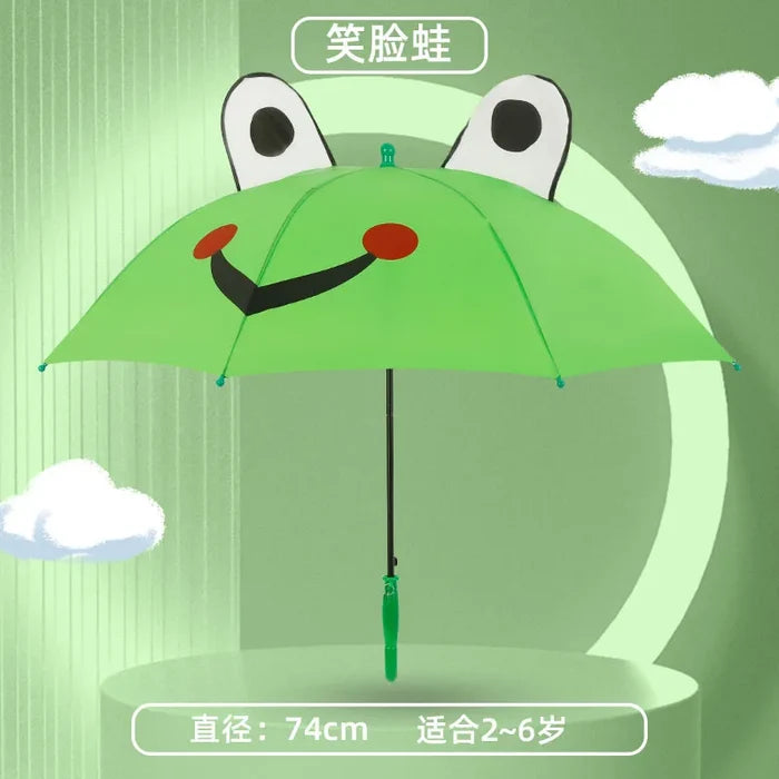 Cartoon Children's Straight Umbrella with Ears Cute Design