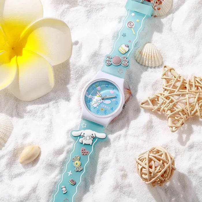 Cartoon Sanrio Kids Quartz Watch - 35mm Silicone Strap