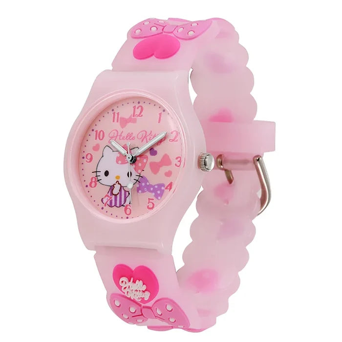 Cartoon Sanrio Kids Quartz Watch - 35mm Silicone Strap