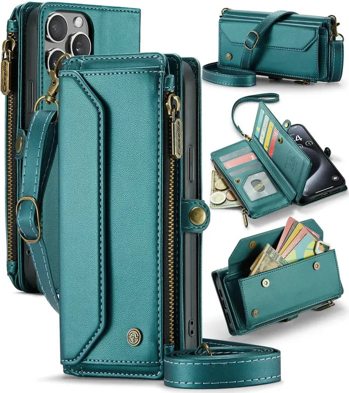 CaseMe PU Leather Wallet Case for iPhone