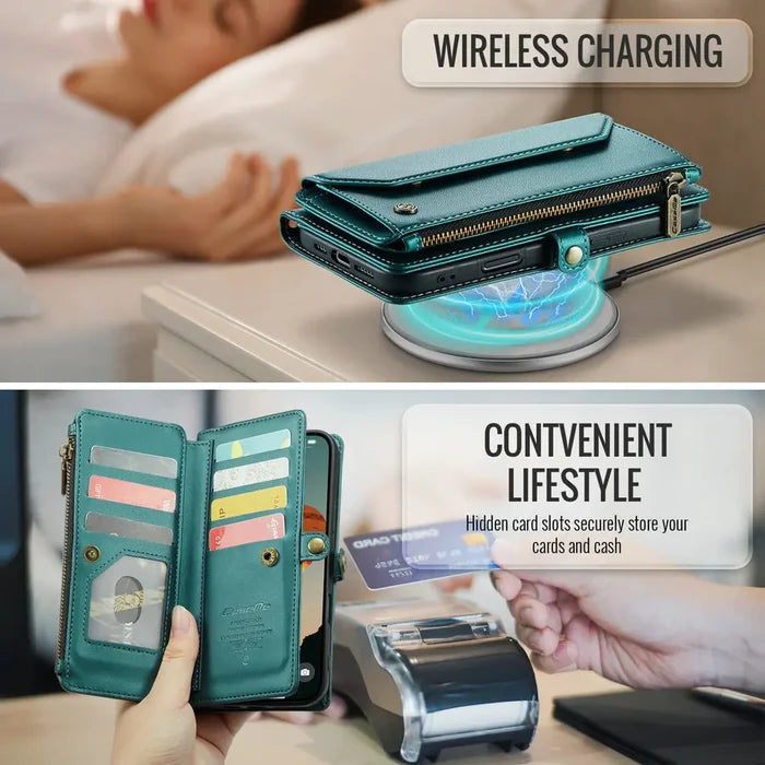 CaseMe PU Leather Wallet Case for iPhone