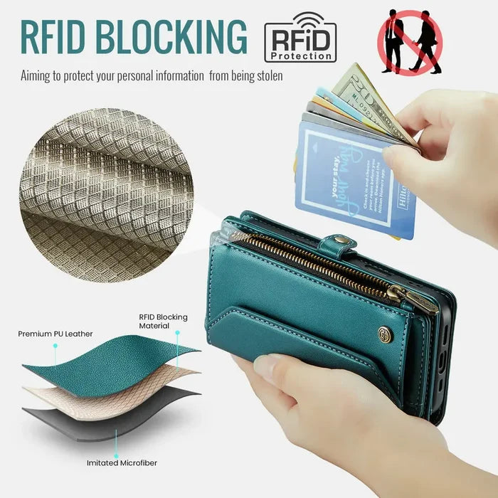 CaseMe PU Leather Wallet Case for iPhone