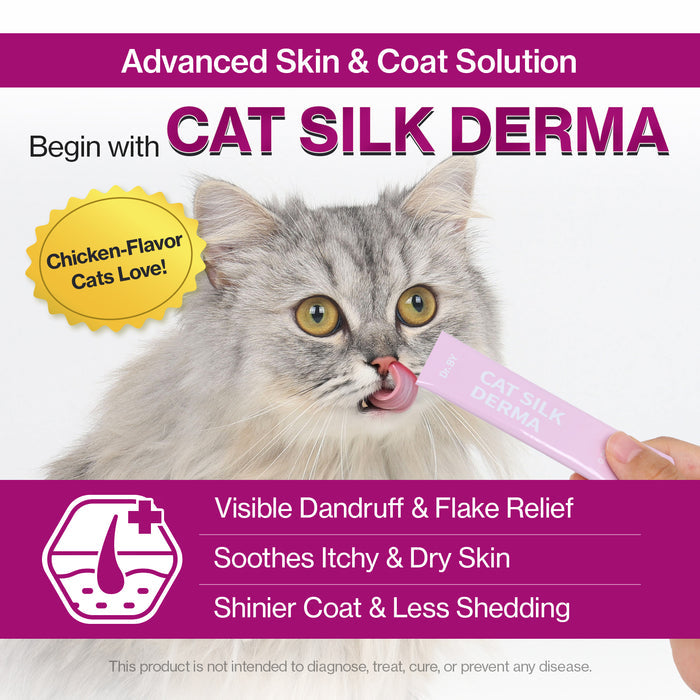 Cat Silk Derma for Cats Skin & Coat Health Support