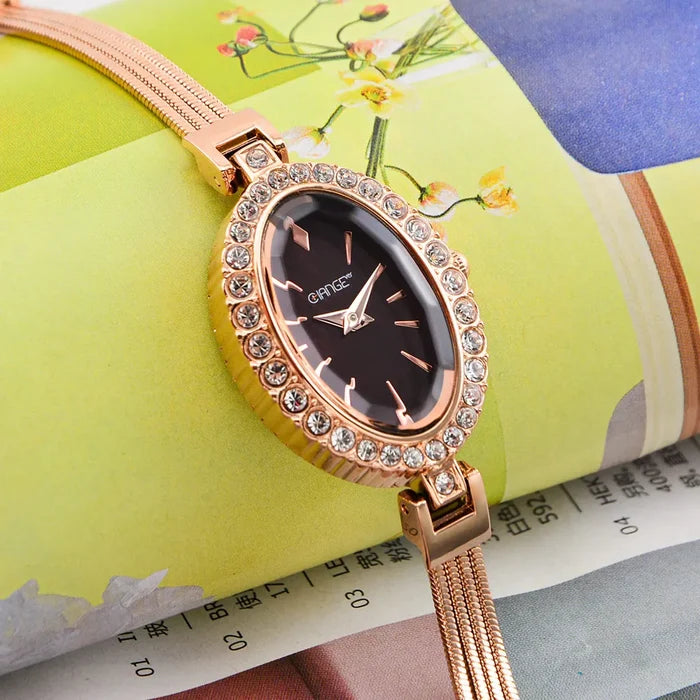 CHANGEVER Rose Gold Diamond Women's Watch