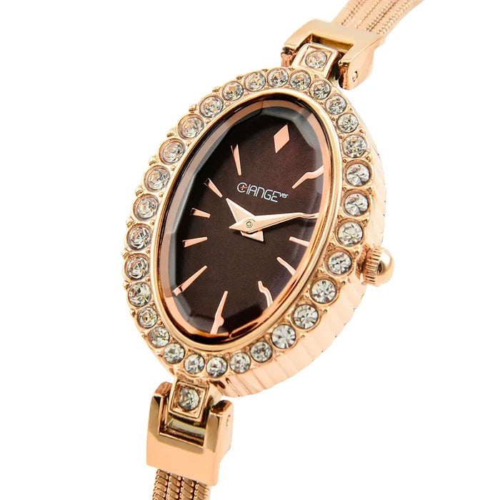 CHANGEVER Rose Gold Diamond Women's Watch