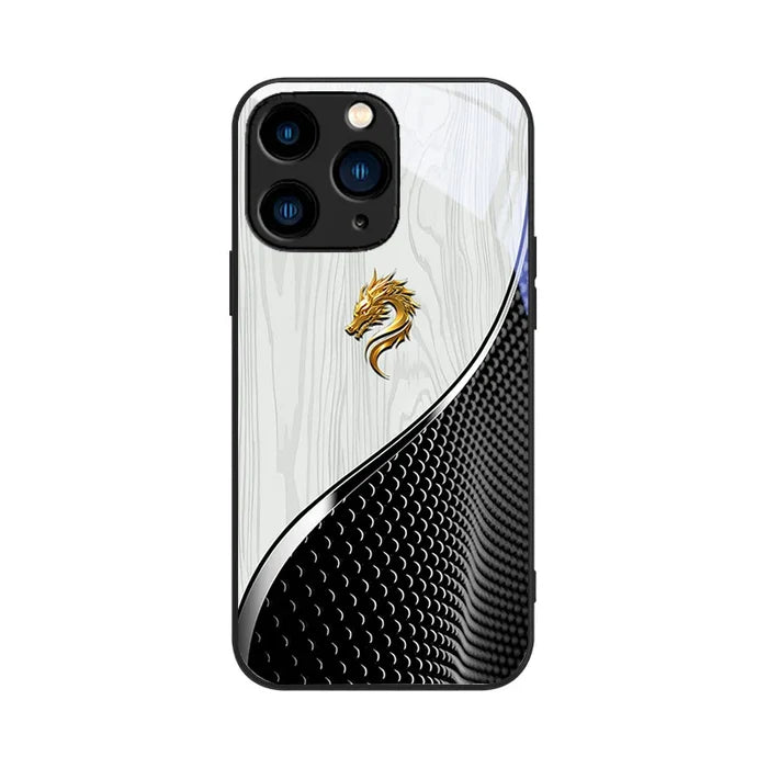 CHAOYIDIAN Electroplated Tempered Glass Shockproof Phone Case