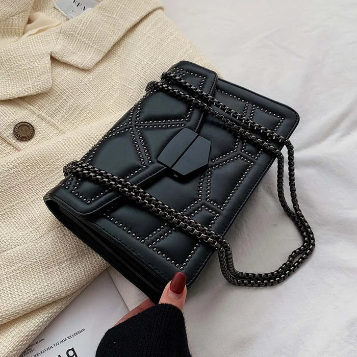 Chic Rivet Chain Shoulder Bags & Handbags