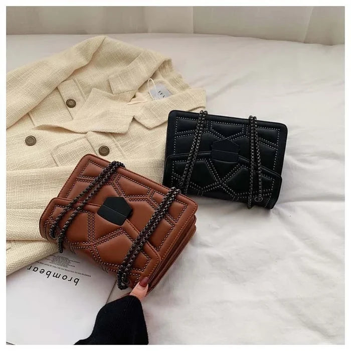 Chic Rivet Chain Shoulder Bags & Handbags