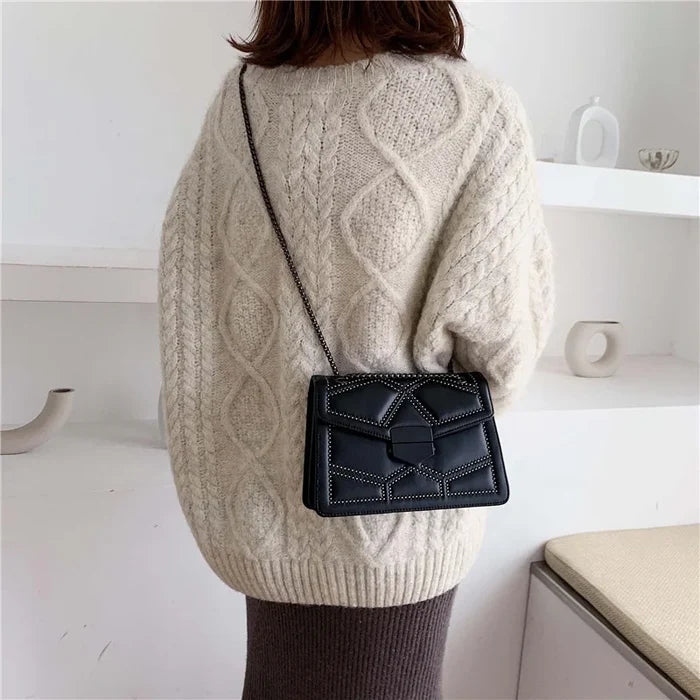 Chic Rivet Chain Shoulder Bags & Handbags