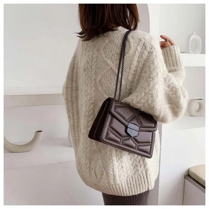 Chic Rivet Chain Shoulder Bags & Handbags