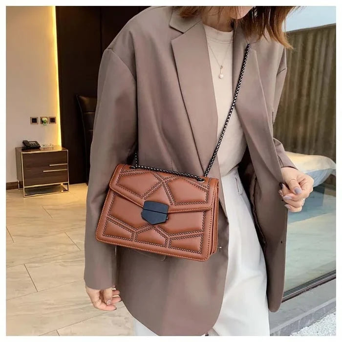 Chic Rivet Chain Shoulder Bags & Handbags
