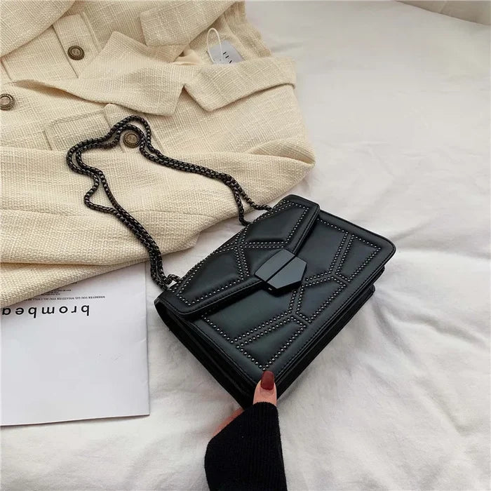Chic Rivet Chain Shoulder Bags & Handbags