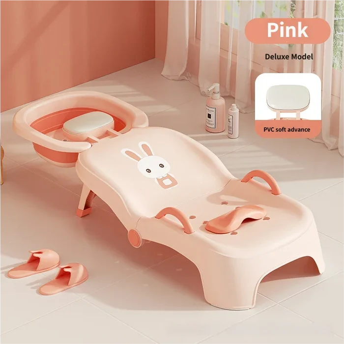 Children's Baby Shampoo Folding Shampoo Chair Home Baby Shampoo Bed