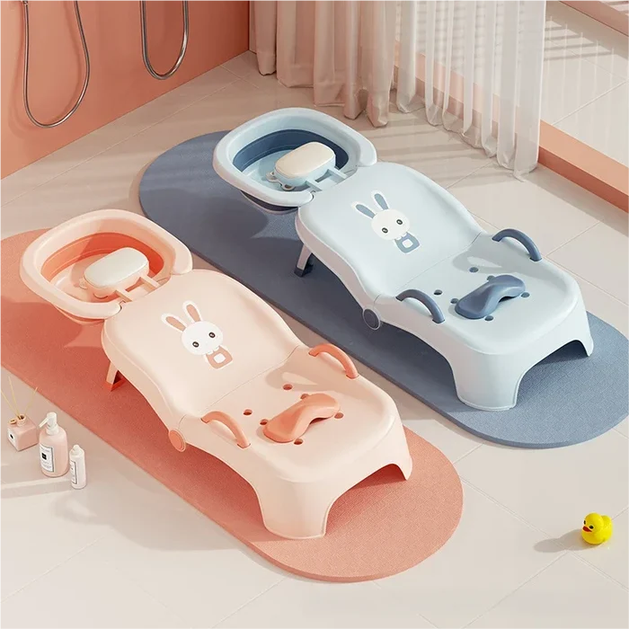 Children's Baby Shampoo Folding Shampoo Chair Home Baby Shampoo Bed