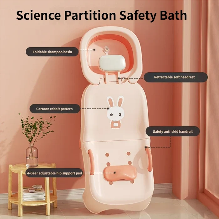 Children's Baby Shampoo Folding Shampoo Chair Home Baby Shampoo Bed